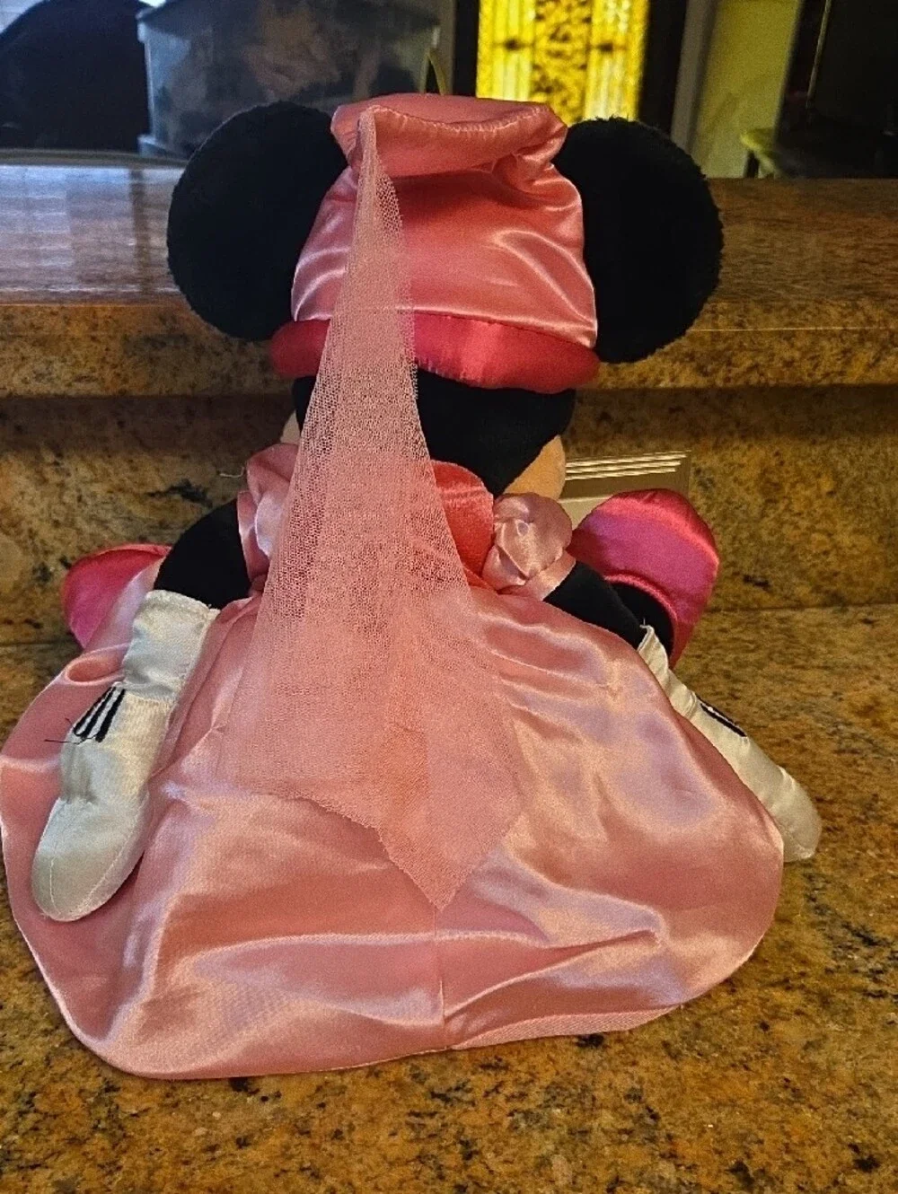 Minnie Mouse Pink Satin Dress Plush Doll by Disney